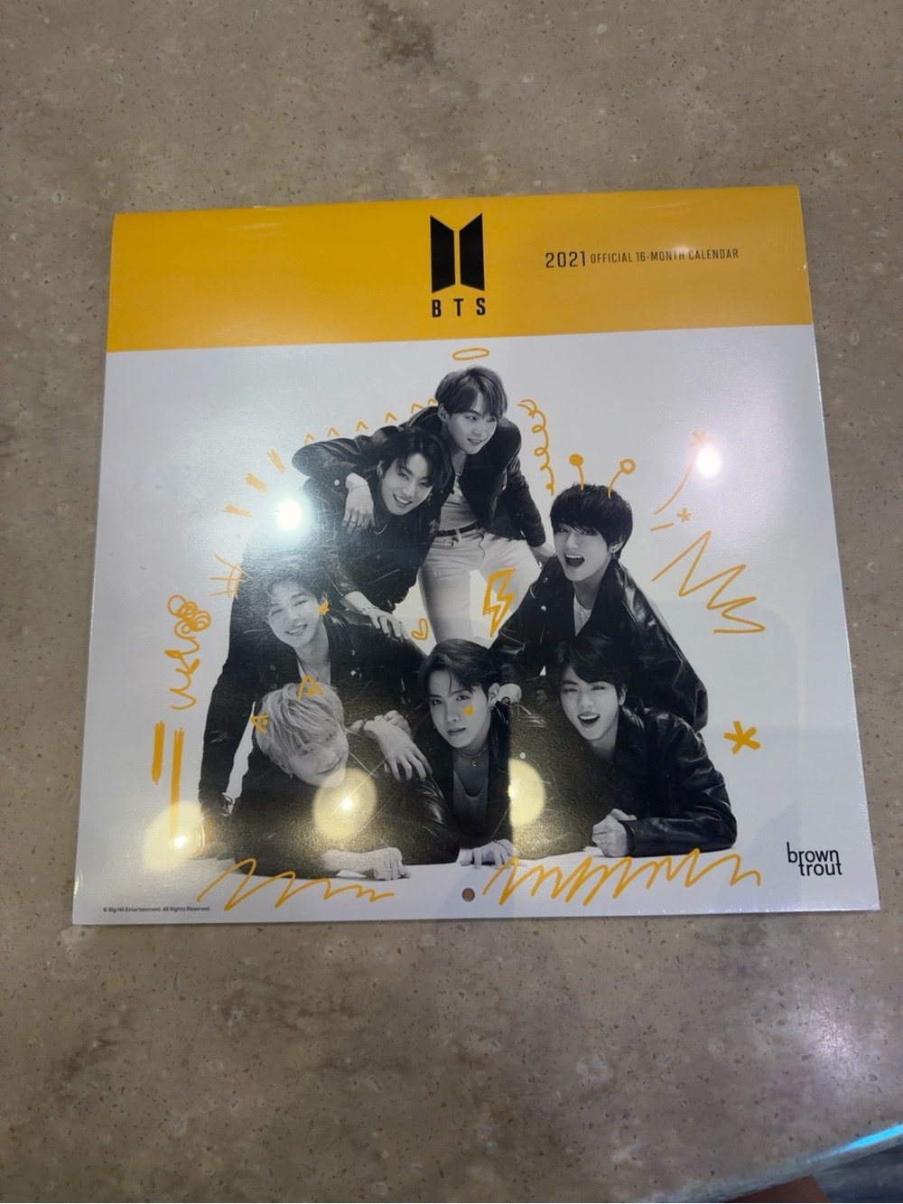 BTS 2021 Official 16-Month Wall Calendar